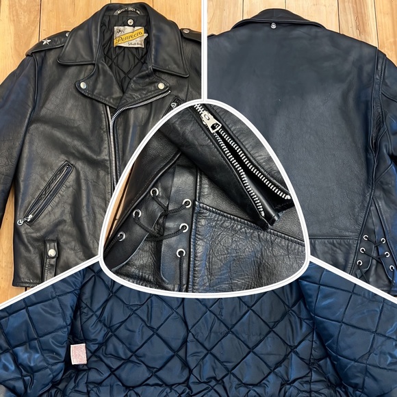 Schott Bros Perfecto One Star Leather Motorcycle Jacket - RARE VINTAGE 60s-70s - Picture 12 of 14